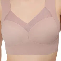 fabluk ICY Silk Seamless Pushup Sporta Bra, Padded, Full Coverage, Yoga Bralette Tank Top for Workout & Gym image 3