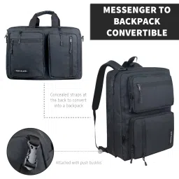 travalate Laptop Bag for Men 3 IN 1 Convertible Backpack for Office, Travel, and College image 1