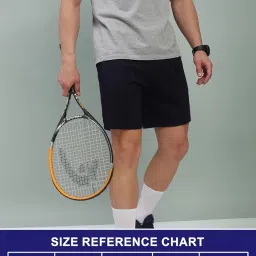 lux cozi Men's Cotton Regular Fit Solid Shorts with Side Pockets | Shorts for Men image 1