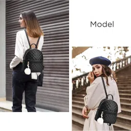 alice Girls 3-PCS Fashion Cute Mini Leather Backpack sling & pouch set for Women//Rakhi gift for Sister image 4