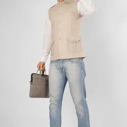 wintage Mens Tweed wool Nehru Jacket image 4