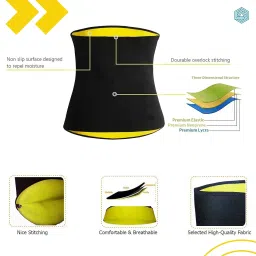 boldfit Tummy Shaper for Women & Men Sweat Slim Belt Tummy Belt Shapewear for Belly Body Shaper Belt for Stomach Fitness Belt for Exercise & Workout Tummy Tucker Bodyshaper image 5