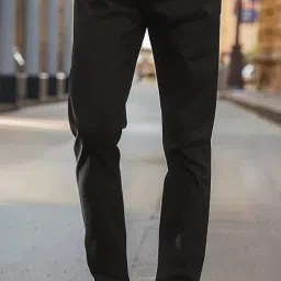 urbano fashion Men's Slim Fit Mid Rise Trouser image 1