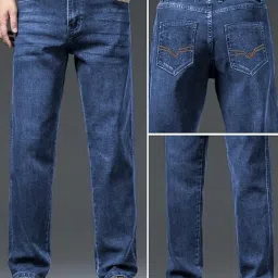 ben martin Men's Smart Fit Stretchable Jeans || Mid-Rise Denim Pants with Whisker Wash || Premium Casual Wear Jean for Men || 5 Pocket Jean's for Men's (2) image 4