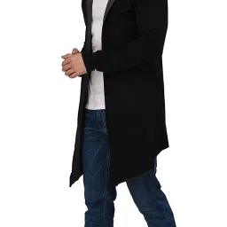denimholic Men's Cotton Hooded Neck Cardigan image 1