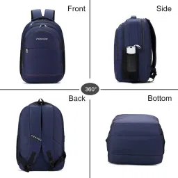 pogago 36L Water-Resistant Backpack for Men & Women with Laptop Compartment (PG-0110-Navy-36L) image 1