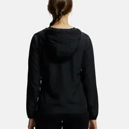 jockey MW50 Women's Microfiber Fabric Relaxed Fit Raglan Styled Water Resistant Hoodie Jacket with Stay Dry Treatment image 2