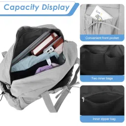 palay Travel Bag Dry Wet Separation Gym Bag with Independent Shoe Nylon Waterproof Scratch Resistant Crossbody Bags for Traveling, Exercising, Fitness image 3