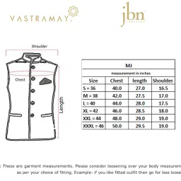 vastramay Men's Black Cotton Silk Blend Ethnic Jacket image 5