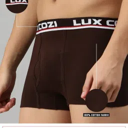lux cozi Men's Cotton Solid Trunks image 5