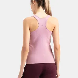 jockey 1467 Women's Super Combed Cotton Rib Fabric Slim Fit Solid Racerback Styled Tank Top image 2