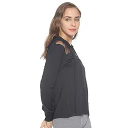 campus sutra Women's Polyester Full Sleeve Track Standard Length Jacket image 1