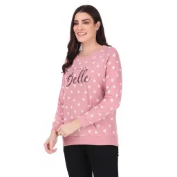 stories.label Cotton Sweatshirt for Women in 300 GSM Fabric with Ribbed Details Includes Plus Sizes (S-5XL) image 4