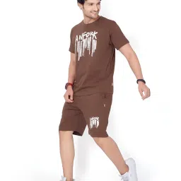 weet Cotton T-Shirt and Shorts Set for Men,Night Wear for Men,Men's Pyjama Set 111 image 5