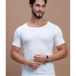 milton ( label) Men's RNS Vest | White Half Sleeve Innerwear | 100% Cotton Undershirt | Breathable & Comfortable Fit Pack of 3 image 4
