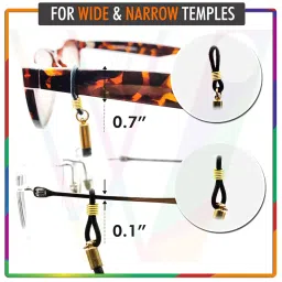 vivid vision Unisex Adult Beads Eyeglass Holder Strap Cord | New Chain Adjust on Sunglasses | Anti-slip Retainer Lanyard String Eyewear Frame | Specs Mask Chains image 5