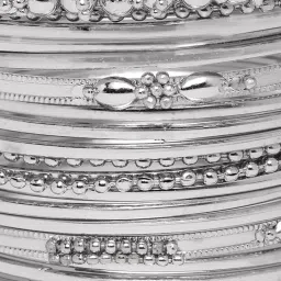 youbella Jewellery for Women Traditional Silver Plated Oxidized Bracelet Bangle Set For Women image 4