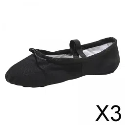 trendynest 3Xballet Dance Shoes Pointe Shoes Flats Dance Slipper Split Sole Black 35 | Dancewear | Dance Shoes | Ballet image 2
