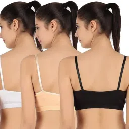 kamison international lingerie Women's Cotton Non-Padded Wire Free Sports Bra image 1