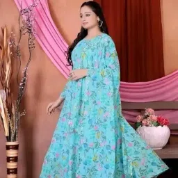 Fancy Gown with duppatta and Belt for Great Women and Beautiful Girl-MONIKA1 image 1