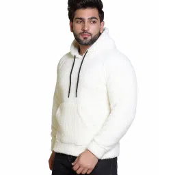 urban warms Presents Mens Full Sleeves Woolen Hoodies with Warm Fabric Trendy wear Hoodie image 3