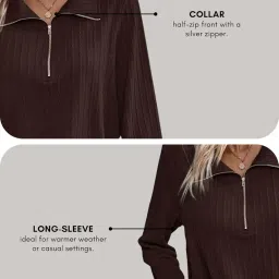 leriya fashion Regular Fit Tops for Jeans for Women | Korean Trendy Stylish Casual| Long Sleeve Textured Collared| Crop Tank | Formal image 4