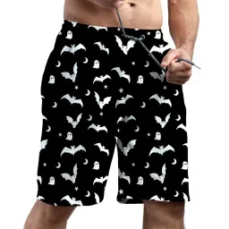 nhjmh Mens Swim Trunks Men Quick Dry Swim Short with Pockets Skull with Middle Fingers Board Beach Shorts image 3