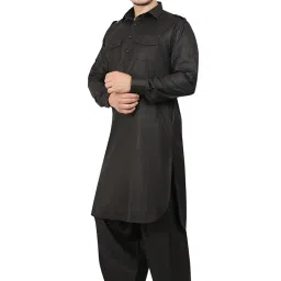 k-royals Full Pathani Suit for Mens/Cotton Blend Pathani kurta payjama set for mens image 2