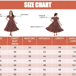 Women's Georgette Dresses Floral Printed One Piece Stylish Long Maxi Western Frock Midi Dress for Women (Puffed Sleeves) image 1