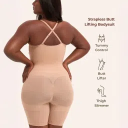 underneat Women Strapless Butt Lifting Comfort Full Bodysuit Shaper image 2