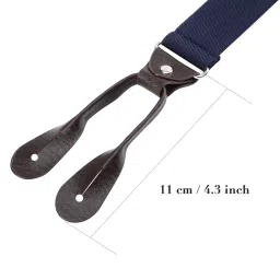 awaytr Mens Button End Dress Suspenders - Adjustable Elastic Y shape Suspender image 1