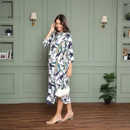 momtobe Women's Rayon Maternity Dress with Zippers for Nursing Pre and Post Pregnancy image 2