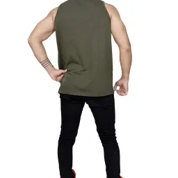 thalasi Men’s 100% Pure Cotton with Designer Basic Printed Vest - Modern Fit Tanktop image 1