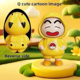 Face Changing Keychain with 3 Expressions 3D Cartoon Character ABS Toy Key Holder Unisex Keychain for Bags, Cars & Gifts Cute Action Figure for Kids & Adults, Multicolor image 4