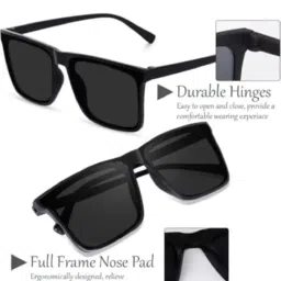 GIFFEMANS Stylish Cotton Blend, Summer All Season Sports, Cricket, Branded, Adjustable Buckle Baseball Cap & 100% UV Protected Unisex Sunglasses Combo for Men & Boys Pack of 2 image 4