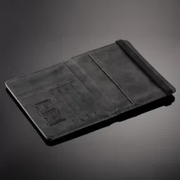 boldstuff Passport Holder Passport Cover with Credit Card Slot and BoardingPass Slot Bi-Fold Passport Wallet Case Book Travel Must Have, PU Leather Travel Accessories-Unisex (Black) image 3