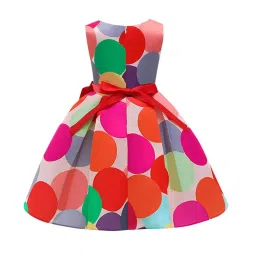niren enterprise Baby Girl Frock Polka Printed Ishq Frock for Kids Girl 1 to 7 Years image 2