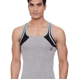 dollar bigboss Men's Solid Regular Fit Gym Vest image 1