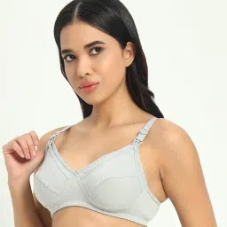 brielle Women's Cotton Feeding Bra/Maternity/Nursing Bra Non-Padded Wire-Free Maternity Bra for (Pack of 3) image 1