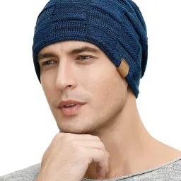 DENIMHOLIC Winter Cap for Men, Beanie Cap for Man,Winter Cap for Women, Woolen Cap for Women, Woolen Cap for Men image 1