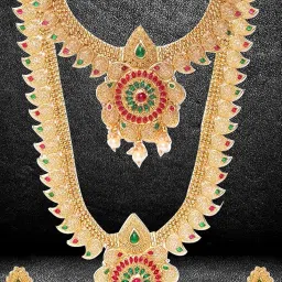 youbella Jewellery Sets for Women Gold Plated Combo of Two Traditional Necklace set for women Jewellery set with Earrings For Girls/Women image 4