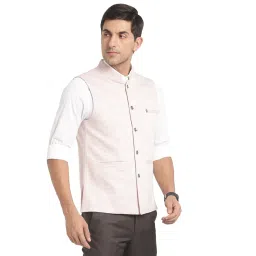 turtle Men Terylene Rayon Checkered Party Nehru Jacket image 2