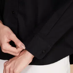 amazon brand - symbol Women's Oversized Cotton Casual Shirt image 4