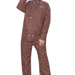 kamosa Rimzim Women Waterproof Reversible Raincoat with Top bottom set and with Bag For Easy Storage image 2