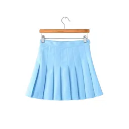 myaddiction Pleated Skirt Activewear Athletic Skorts High Waisted Sky Blue XXL image 1