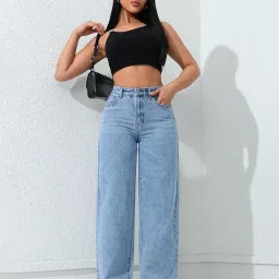 tagas Women's Loose Jeans||Baggy Jeans for Women High Waist || Comfort Fit Ladies High Rise Stylish Pant|WDJ-6 image 3