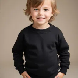 minicult Boy's & Girl's Cotton Round Neck Sweatshirt for Light Winters image 2