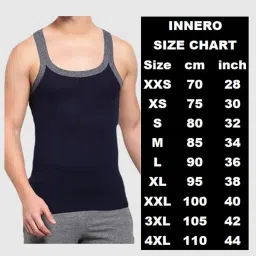 INNERO Men's Gym Vest, Soft Cotton Vest Fot Men, (Pack of 1) image 5