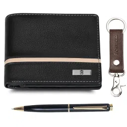 hornbull Denial Black Mens Leather Wallet | Leather Wallet for Mens & Valentine Gift Hamper | Branded Mens Wallet image 2