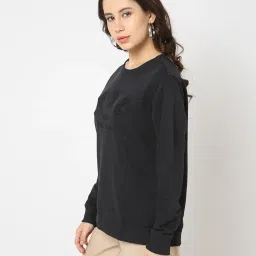 gap Women’s Regular Fit Solid Full Sleeves Round Neck Sweatshirt image 1